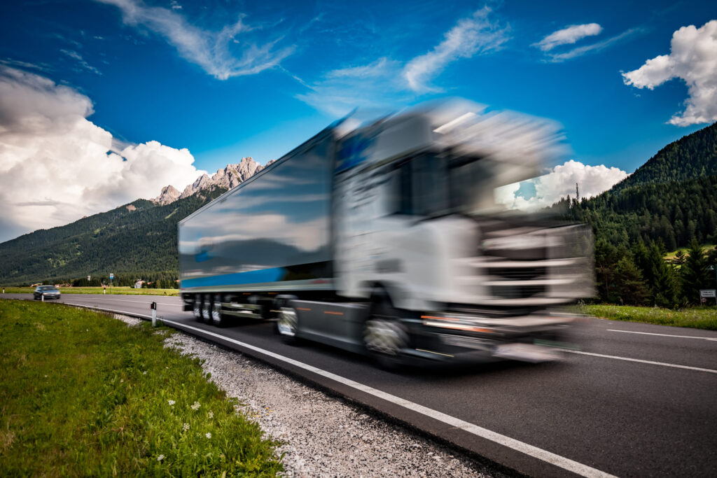 Vrachtwagen onderweg naar Griekenland